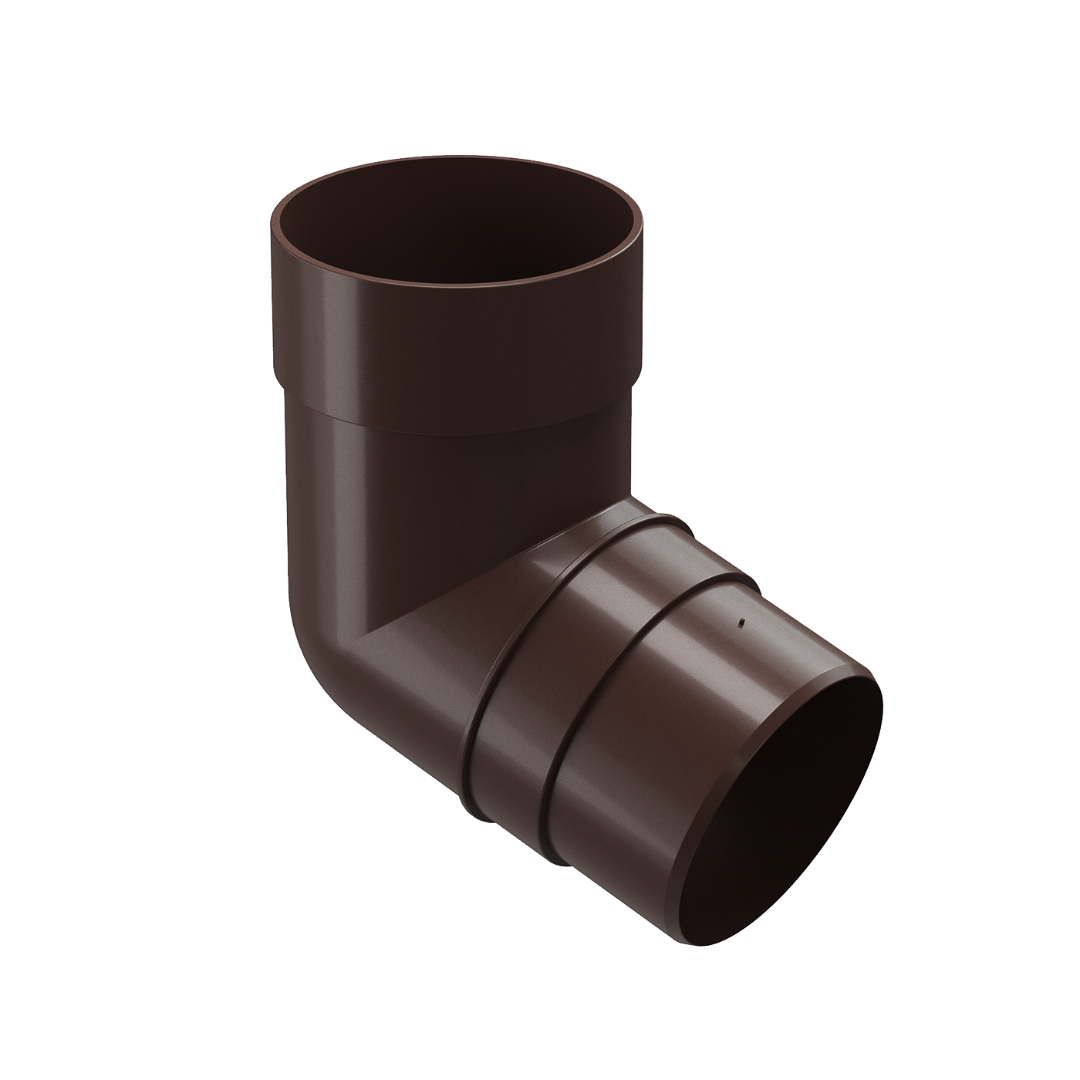 Колено 72˚ для водосточной трубы Premium, шоколад