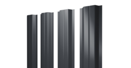 Штакетник П-образный А с прямым резом 0,45 Drap RAL 7024 мокрый асфальт