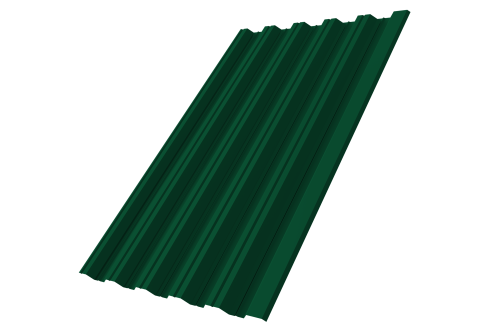 Профнастил HC35R 0.45 PE-Double RAL 6005 зеленый мох