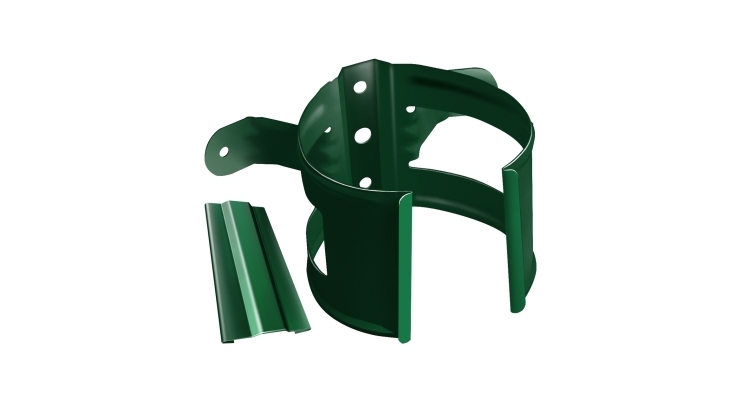 Кронштейн трубы Grand Line на дерево, 90мм PU RAL 6005 зеленый мох