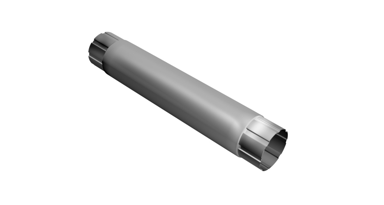 Труба круглая соединительная Grand Line PU 90мм 1м RAL 9003 сигнальный белый