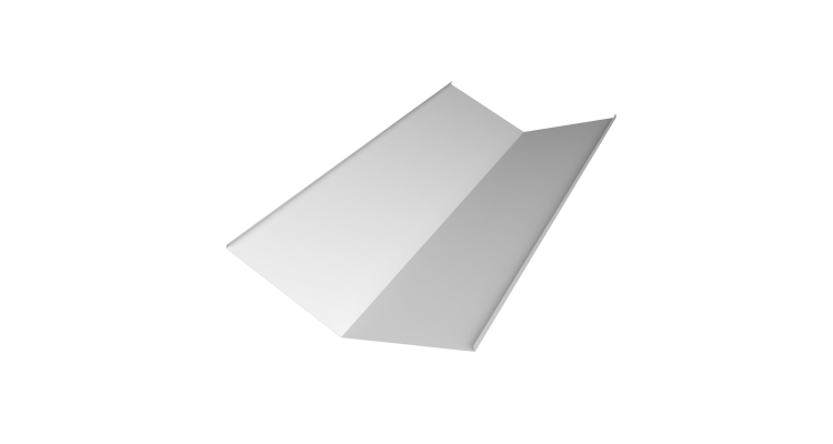 Планка ендовы нижней 300х300 0,45 PE с пленкой RAL 9003 сигнальный белый (2м)