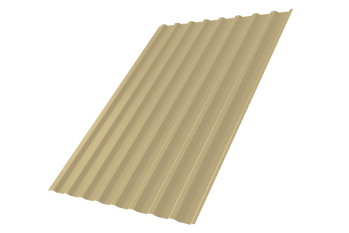 Профнастил С20В 0,4 PE RAL 1014 слоновая кость