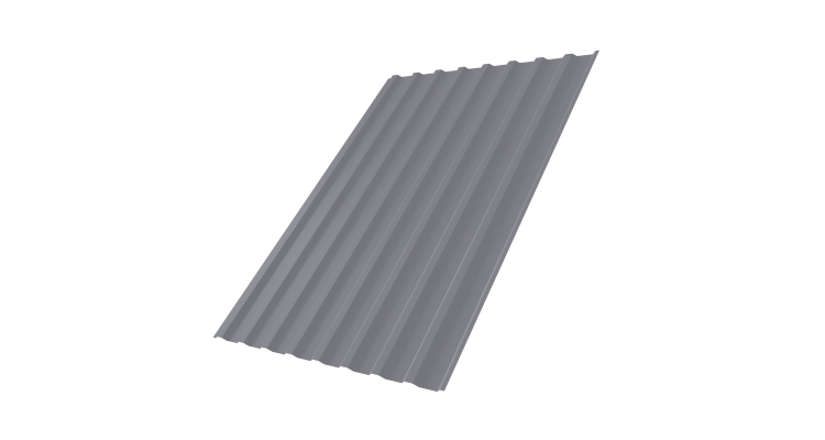 Профнастил С20В 0,45 PE с пленкой RAL 7004 сигнальный серый