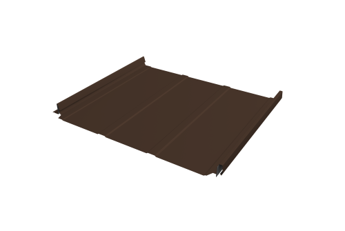 Кликфальц Pro Line Grand Line 0,45 PE с пленкой на замках RAL 8017 шоколад