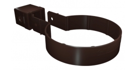 Хомут трубы Kliker ПВХ Grand Line Premium темно-коричневый (инд.упак.) (RR 32)