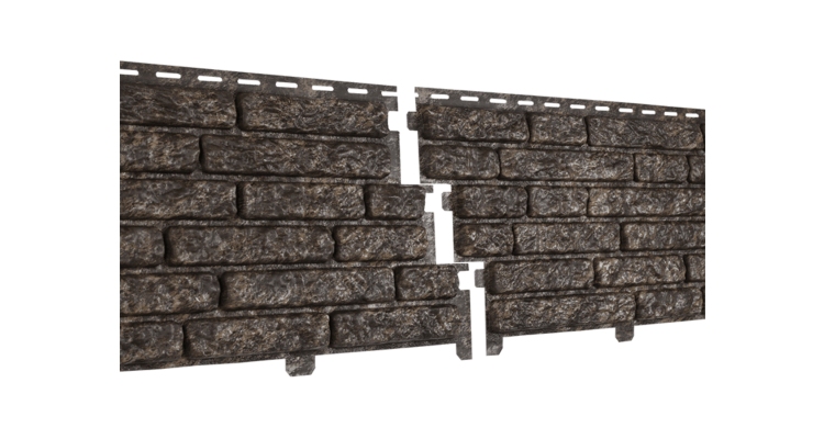 Фасадная панель Стоун-Хаус Кварцит Коричневый