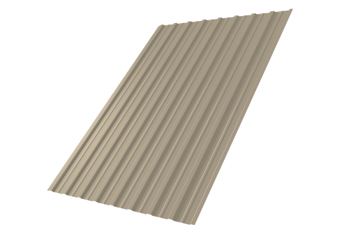 Профнастил С10A 0,45 PE RAL 1015 светлая слоновая кость