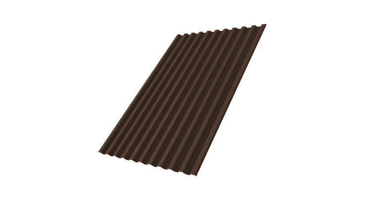 Профнастил С21R Grand Line 0,5 Atlas X RAL 8017 шоколад
