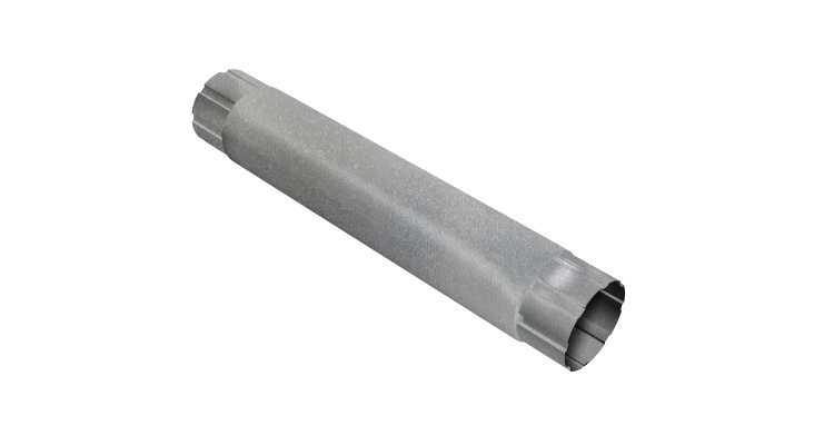 Труба круглая соединительная GL ZN 90 мм 1 м Zn цинк