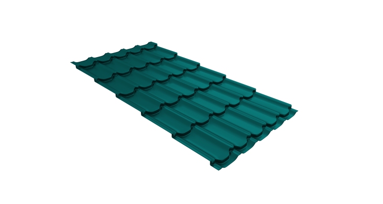 Металлочерепица квинта плюс 0.45 PE RAL 5021 водная синь