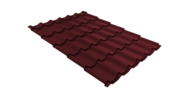 Металлочерепица классик 0,4 PE RAL 3005 красное вино