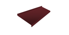 Отлив простой 200 0,5 Satin с пленкой RAL 3005 красное вино (3м)