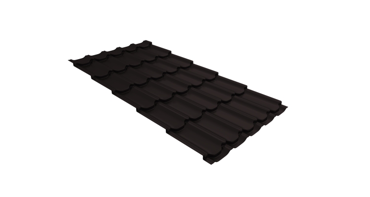 Металлочерепица квинта плюс 0,45 Drap TX RAL 9005 черный