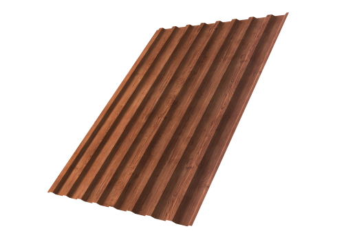 Профнастил С20B 0,45 Print Premium Rowan Wood Intense FTC