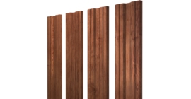 Штакетник Twin с прямым резом 0.45 Print Premium Rowan Wood Intense FTC