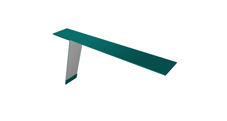 Планка карнизная фальц Grand Line 130х80 0,45 PE с пленкой RAL 5021 водная синь (3м)