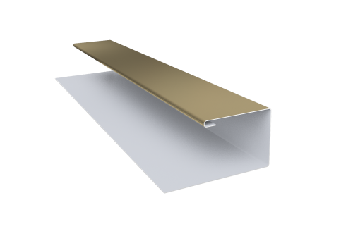 Планка П-образная Блок-хаус new 0,45 PE с пленкой RAL 1014 слоновая кость (3м)