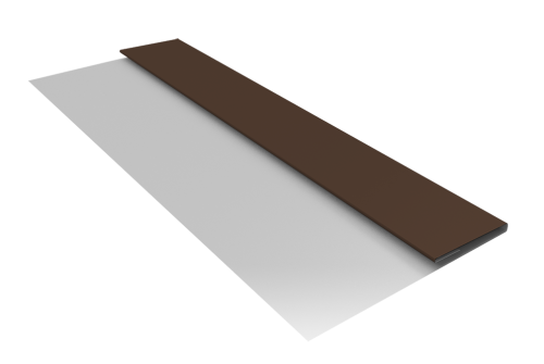 Планка стартовая Блок-хаус new 0,45 PE с пленкой RAL 8017 шоколад (3м)