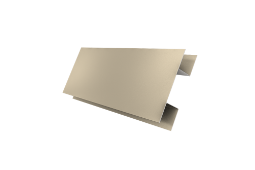 Планка H-образная Блок-хаус new 0,5 Satin с пленкой RAL 1015 светлая слоновая кость (2м)