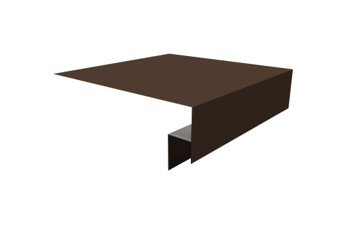 Планка околооконная сложная Блок-хаус new 200х50х27 0,45 Drap TX RAL 8017 шоколад (2м)