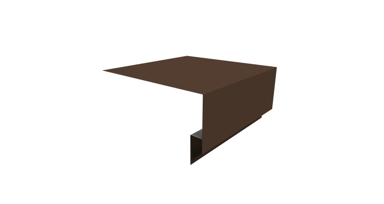 Планка околооконная сложная Блок-хаус new 200х75х27 0,5 Drap TX RAL 8017 шоколад (2м)