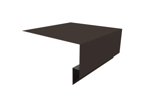 Планка околооконная сложная Блок-хаус new 200х75х27 0,5 Drap TX RR 32 темно-коричневый (3м)