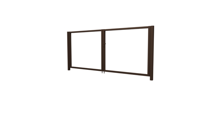 Ворота Жалюзи Texas 1.5х3.6 RAL 8017 без заполнения (ламель 125 мм)