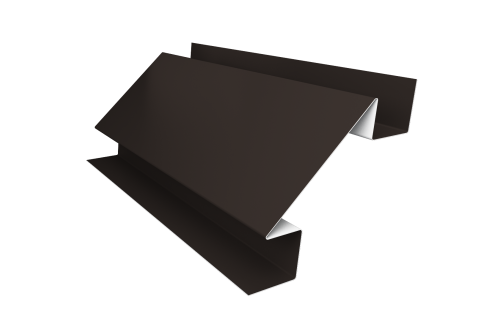Планка угла внутреннего сложного Экобрус Grand Line 0,45 Drap TX RR 32 темно-коричневый (3м)