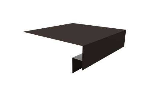 Планка околооконная сложная Экобрус Grand Line 250х50х25 0,5 Drap TX RR 32 темно-коричневый (3м)