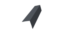 Угол внешний 50х50 0,5 Satin с пленкой RAL 7024 мокрый асфальт (2м)