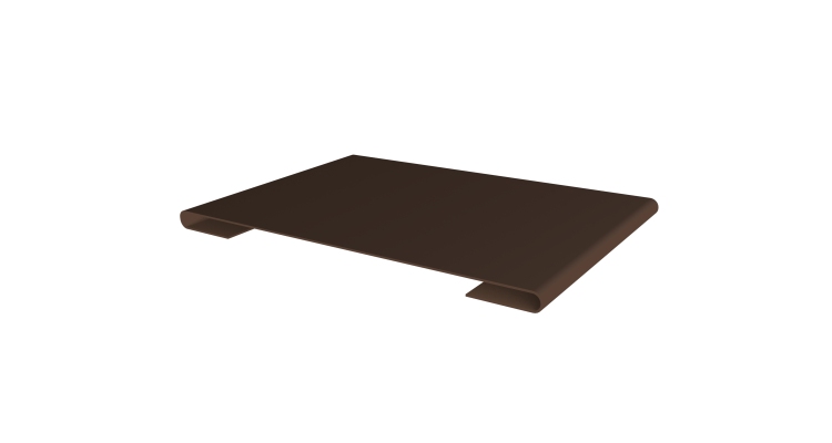 Планка стыковочная 0,45 Drap TwinColor RAL 8017 шоколад (3м)