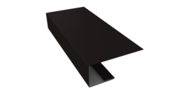 J-Профиль 18мм 0,45 Drap ST RAL 9005 черный (2м)