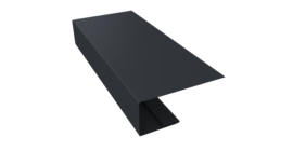 J-Профиль 18мм 0,45 Drap TwinColor RAL 7024 мокрый асфальт (3м)