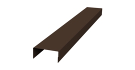 Крышка 30х20 жалюзи Texas 0,5 PurLite Matt RAL 8017 шоколад (2,5м)