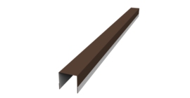 Планка вертикальная обратная для забора жалюзи Palermo 0,45 Drap RAL 8017 шоколад (2м)