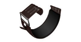 Соединитель желоба GL PE Matt 125 мм RR 32 темно-коричневый