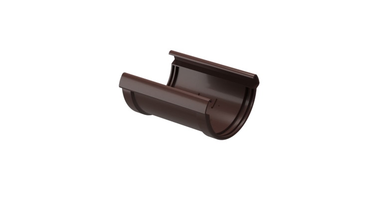 Соединитель желобов Lux, шоколад