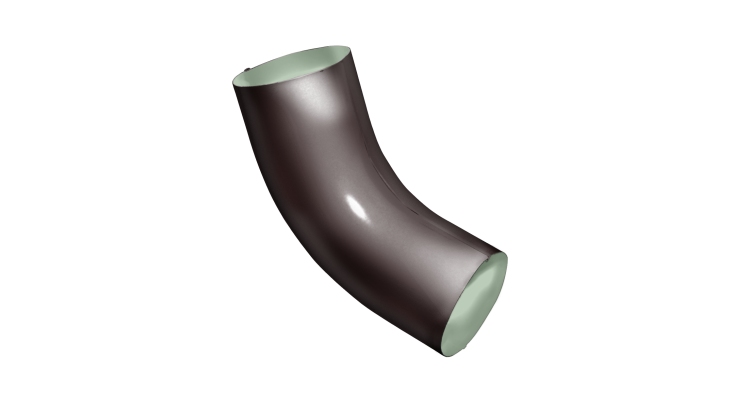 Колено 60 град GL PE 90 мм RAL 8017 шоколад